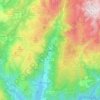 Gerêsの地形図、標高、地勢