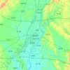 眉山市の地形図、標高、地勢