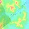 Many Peaksの地形図、標高、地勢