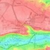 Corbevilleの地形図、標高、地勢