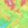 中村の地形図、標高、地勢