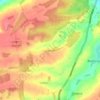 Laxtonの地形図、標高、地勢