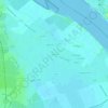 Orangeの地形図、標高、地勢