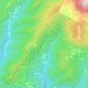 Rioloの地形図、標高、地勢