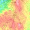 Carryduffの地形図、標高、地勢