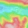 La Broche du Lardの地形図、標高、地勢