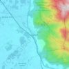 Kamparの地形図、標高、地勢