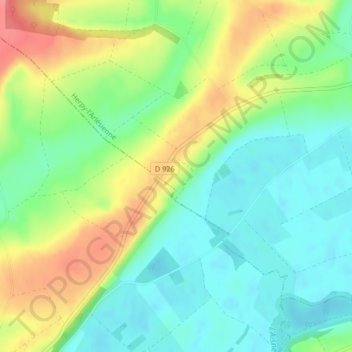 Beau Repaireの地形図、標高、地勢