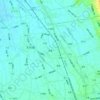 過溝の地形図、標高、地勢
