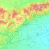 Стара Загораの地形図、標高、地勢
