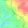 Genitriの地形図、標高、地勢