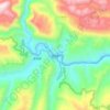 花台乡の地形図、標高、地勢