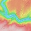 Rapide du Grand Gourの地形図、標高、地勢