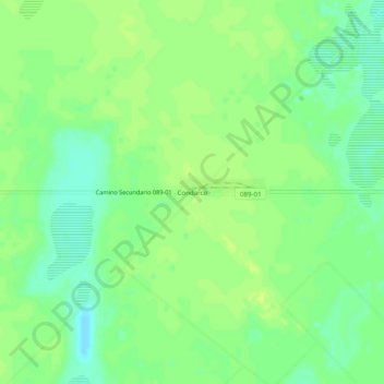 Condarcoの地形図、標高、地勢