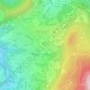 Le Chenevasの地形図、標高、地勢