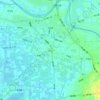 海埔の地形図、標高、地勢