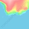 Southwest Capeの地形図、標高、地勢