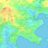 Tréverの地形図、標高、地勢