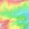 Source des Artiguesの地形図、標高、地勢