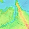 Chedoke Creekの地形図、標高、地勢