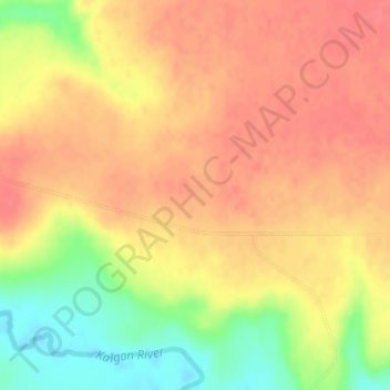 Takalarupの地形図、標高、地勢