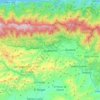 Guarenasの地形図、標高、地勢