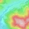 À l'Ometの地形図、標高、地勢