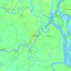 Barisalの地形図、標高、地勢