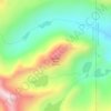 Granite Peakの地形図、標高、地勢