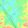 关西镇の地形図、標高、地勢