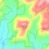 Covington Mountainの地形図、標高、地勢