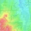 Cherry Creek Highlandsの地形図、標高、地勢