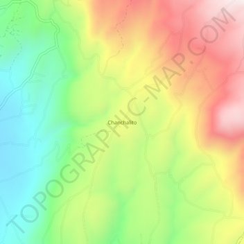 Chanchalitoの地形図、標高、地勢
