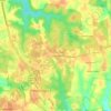 Turkey Ridgeの地形図、標高、地勢