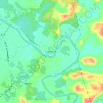 Patrocinioの地形図、標高、地勢