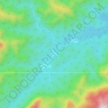 Namloungの地形図、標高、地勢