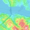 Crolona Heightsの地形図、標高、地勢