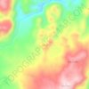 Langiの地形図、標高、地勢
