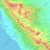 Gunung Rayaの地形図、標高、地勢