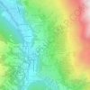 Taillauの地形図、標高、地勢