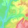 Ferme du Chesnoisの地形図、標高、地勢
