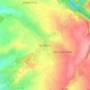Boudrezyの地形図、標高、地勢