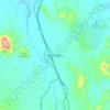 Bloomsburyの地形図、標高、地勢