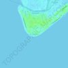 Edisto Beachの地形図、標高、地勢