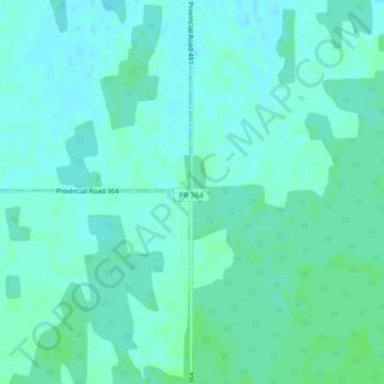 Weidenの地形図、標高、地勢