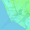 Las Jarretaderasの地形図、標高、地勢