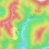 Borneの地形図、標高、地勢
