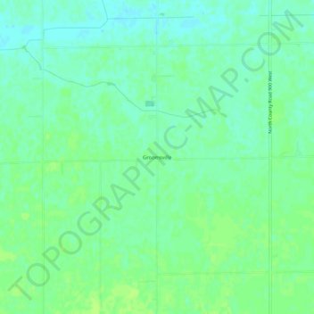 Groomsvilleの地形図、標高、地勢