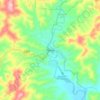 ヴィケケの地形図、標高、地勢
