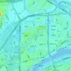 中港厝の地形図、標高、地勢